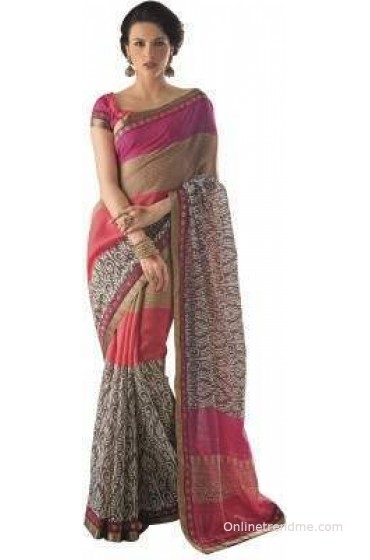 Aesha Printed Daily Wear Art Silk Sari